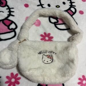 Hello Kitty White Plush Kids Bag
